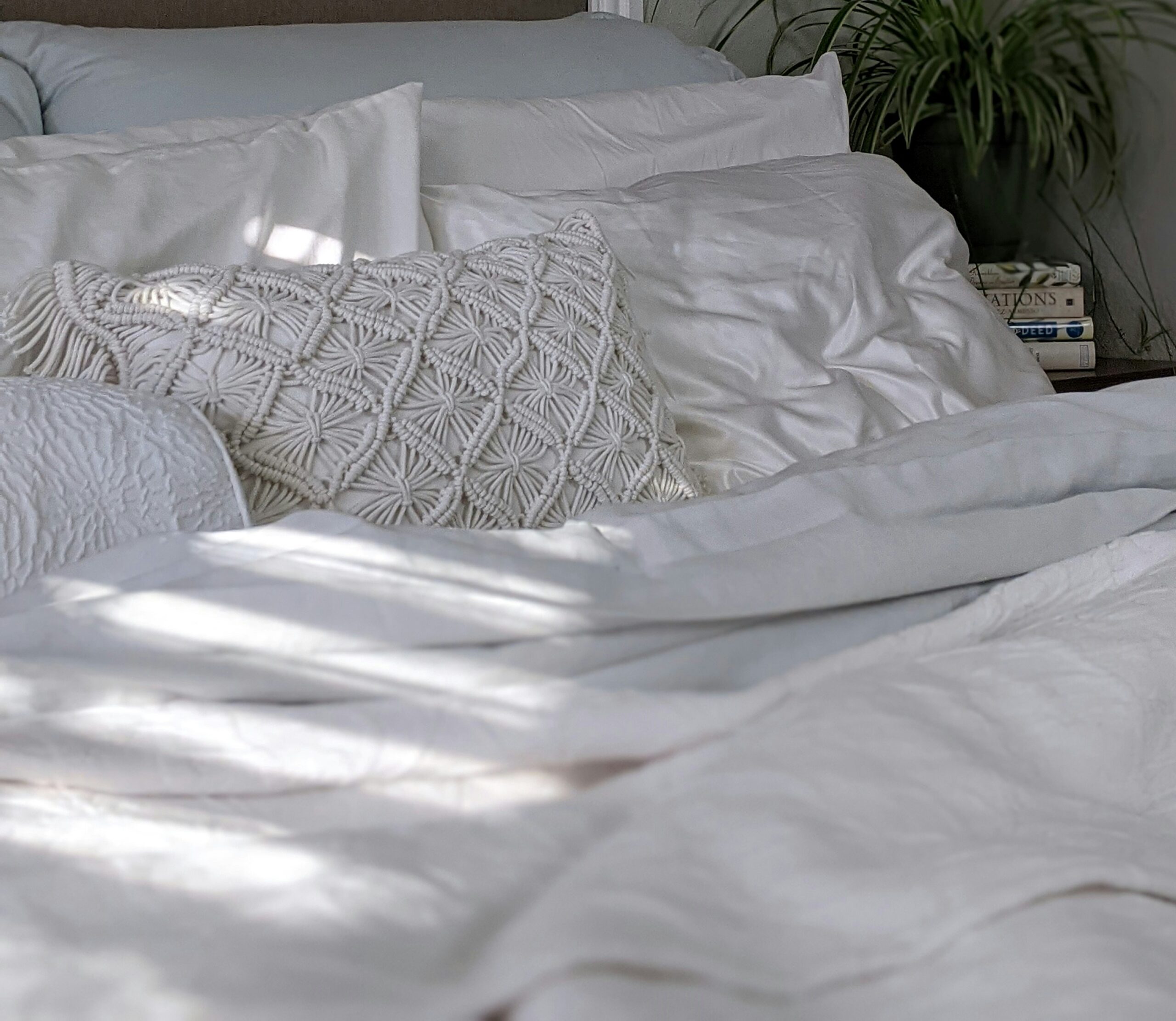 Elegant linen bedding